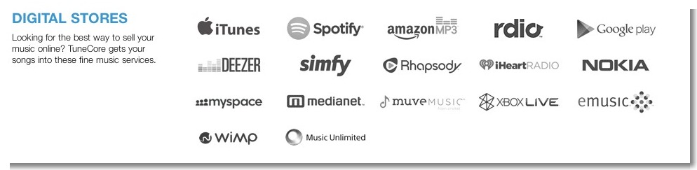 Sell Your Music Online - Digital Music Distribution   TuneCore