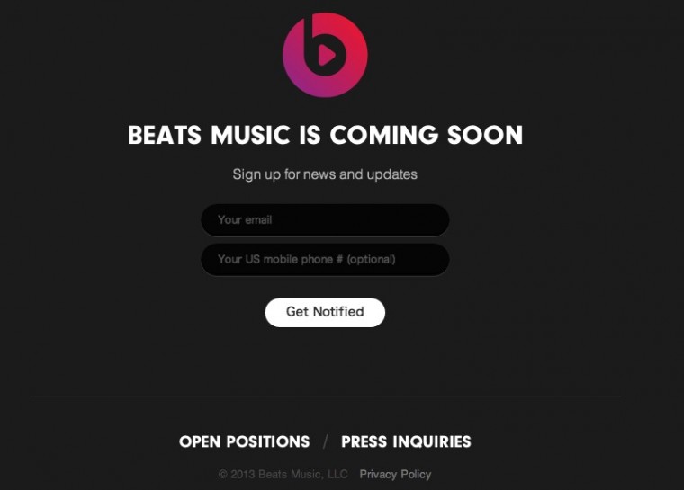  Beats が「Beats Music」ストリーミング サービスとアプリを開始