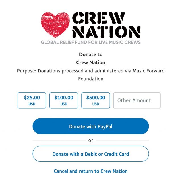 Crew Nation Donation